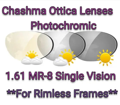1.61 Index Mr-8 Photochromic Single Vision Lenses — view 1 | Rx Spectacle