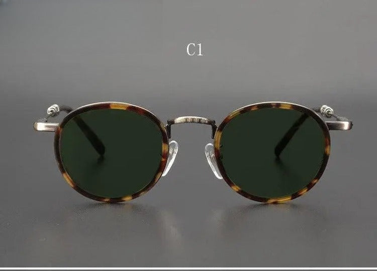 Men's Round Full Rim Acetate Prescription Glasses — view 5 | Rx Spectacle