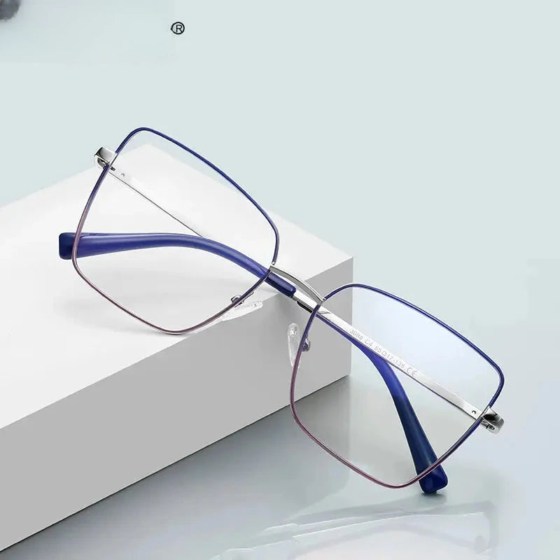 Women's Butterfly Full Rim Alloy Reading Glasses 3088 — view 1 | Rx Spectacle