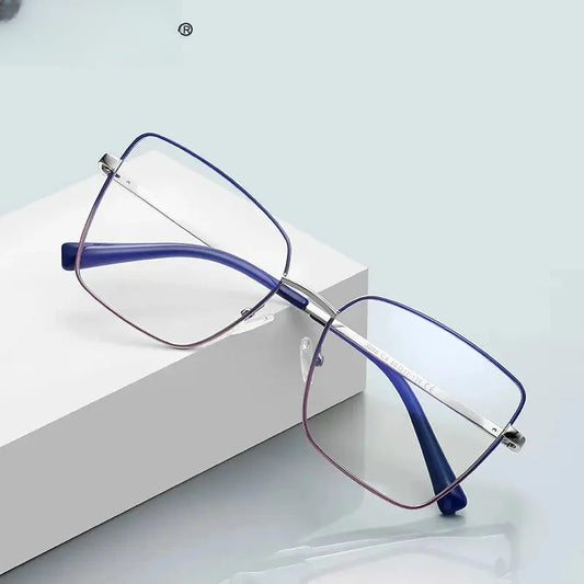 Women's Butterfly Full Rim Alloy Reading Glasses 3088 — view 1 | Rx Spectacle