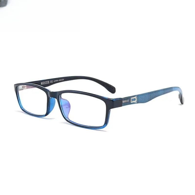 Men's Rectangular Full Rim Titanium Prescription Glasses 2300 — view 4 | Rx Spectacle