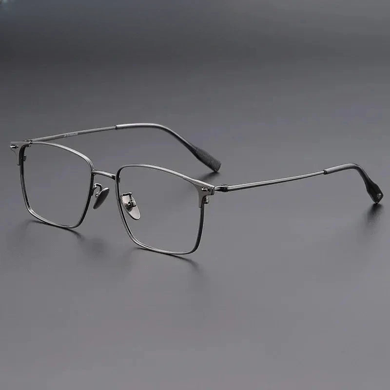 Men's Browline Full Rim Titanium Prescription Glasses 62539 — view 3 | Rx Spectacle