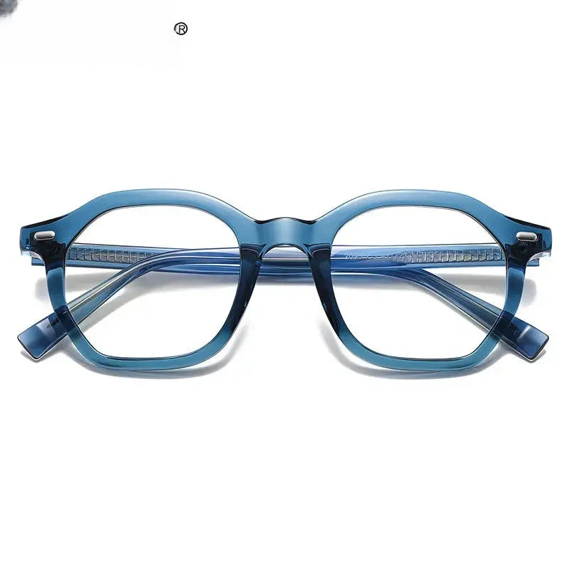 Women's Square Full Rim Titanium Reading Glasses 2095 — view 5 | Rx Spectacle