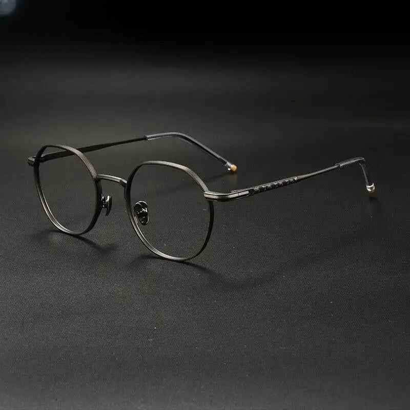 Unisex Irregular Full Rim Titanium Prescription Glasses Gxyj933 — view 4 | Rx Spectacle