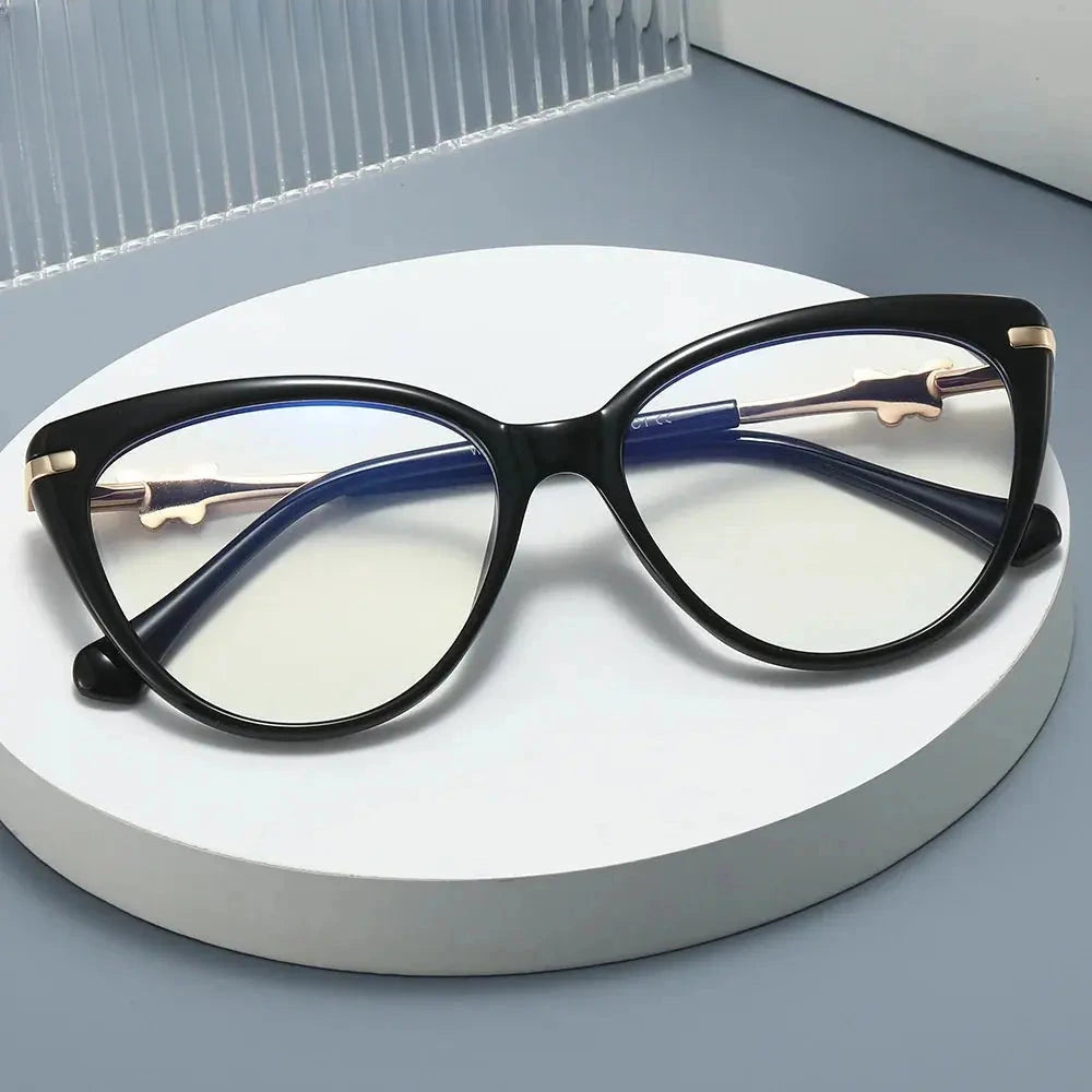 Women's Cat Eye Full Rim TR90 Prescription Glasses 823005 — view 1 | Rx Spectacle