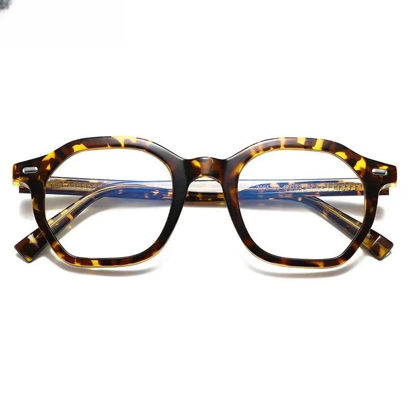 Women's Square Full Rim Titanium Reading Glasses 2095 — view 9 | Rx Spectacle