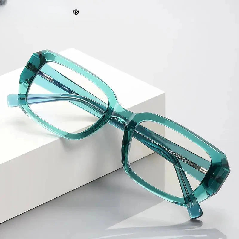 Women's Square Full Rim TR90 Reading Glasses 2154 — view 1 | Rx Spectacle