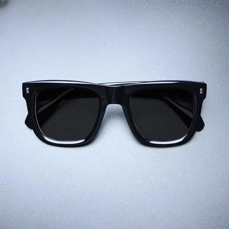 Unisex Square Full Rim Acetate Oversized Prescription Glasses M007 — view 2 | Rx Spectacle