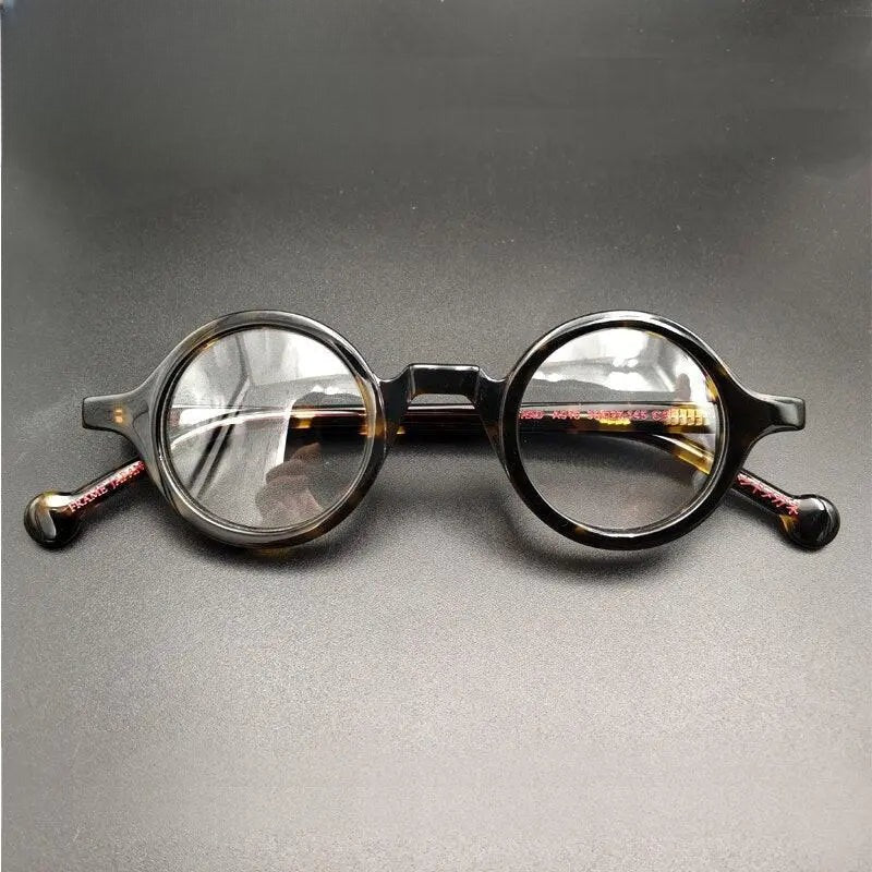 Unisex Round Full Rim Acetate Reading Glasses Y031 — view 3 | Rx Spectacle