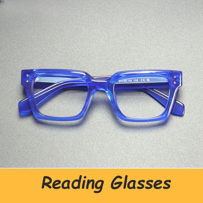 Unisex Browline Full Rim Acetate Reading Glasses G2417 — view 1 | Rx Spectacle