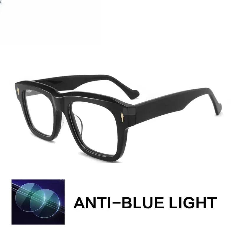 Unisex Square Full Rim Acetate Oversized Reading Glasses 882290 — view 6 | Rx Spectacle
