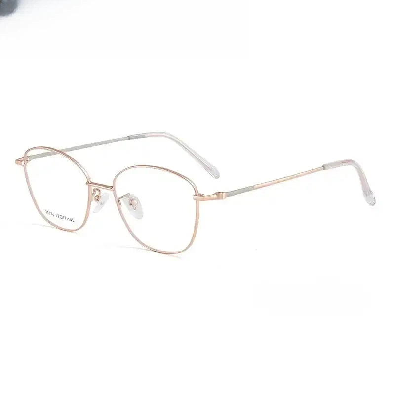 Women's Cat Eye Full Rim Alloy Prescription Glasses 634874 — view 7 | Rx Spectacle