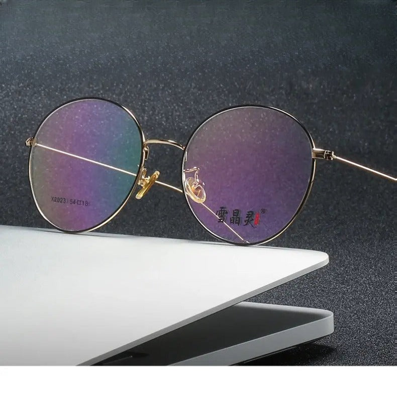Women's Oval Full Rim Alloy Prescription Glasses 662023 — view 1 | Rx Spectacle