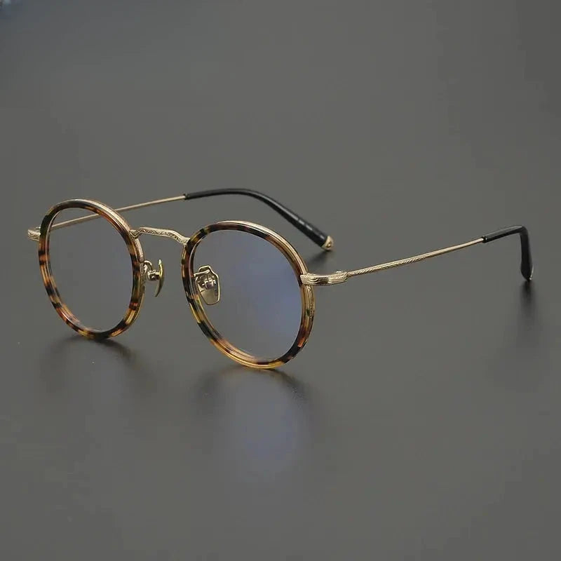 Women's Oval Full Rim Titanium Prescription Glasses G1288 — view 1 | Rx Spectacle
