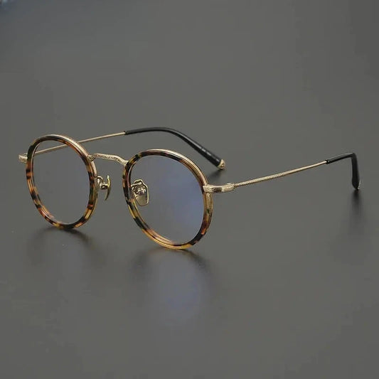 Women's Oval Full Rim Titanium Prescription Glasses G1288 — view 1 | Rx Spectacle