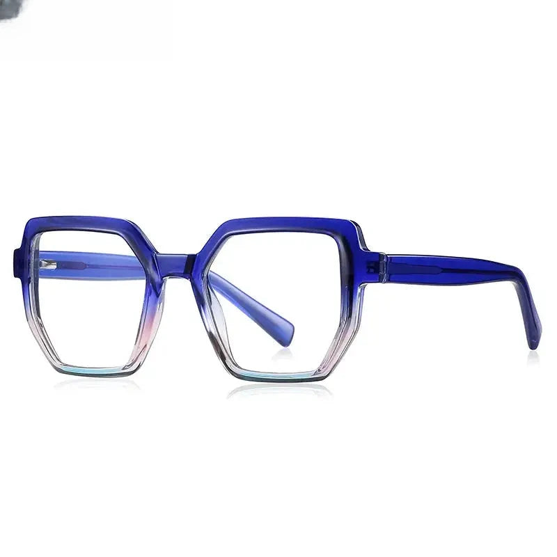 Women's Polygon Full Rim TR90 Oversized Reading Glasses 2143 — view 11 | Rx Spectacle