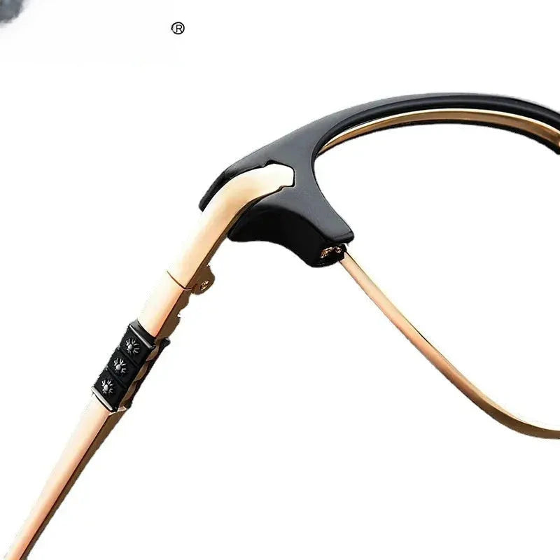 Unisex Square Full Rim Alloy Reading Glasses K002 — view 5 | Rx Spectacle