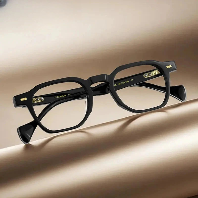 Women's Polygon Full Rim Titanium Prescription Glasses 926002 — view 1 | Rx Spectacle