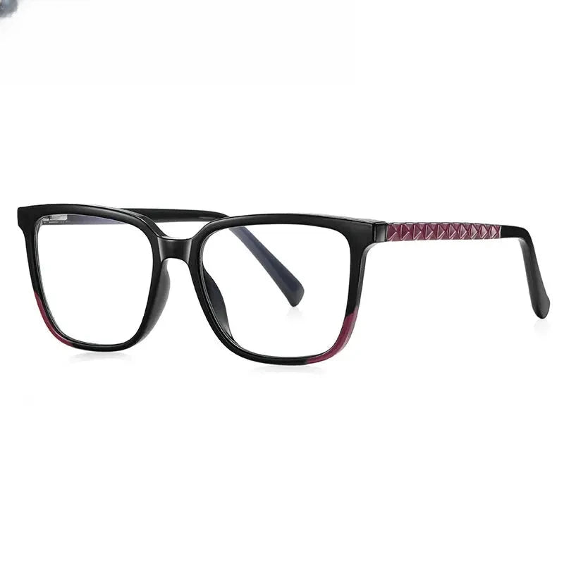Women's Square Full Rim Titanium Prescription Glasses 213544 — view 5 | Rx Spectacle
