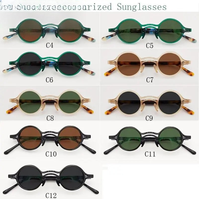 Unisex Round Full Rim Titanium Prescription Glasses — view 14 | Rx Spectacle