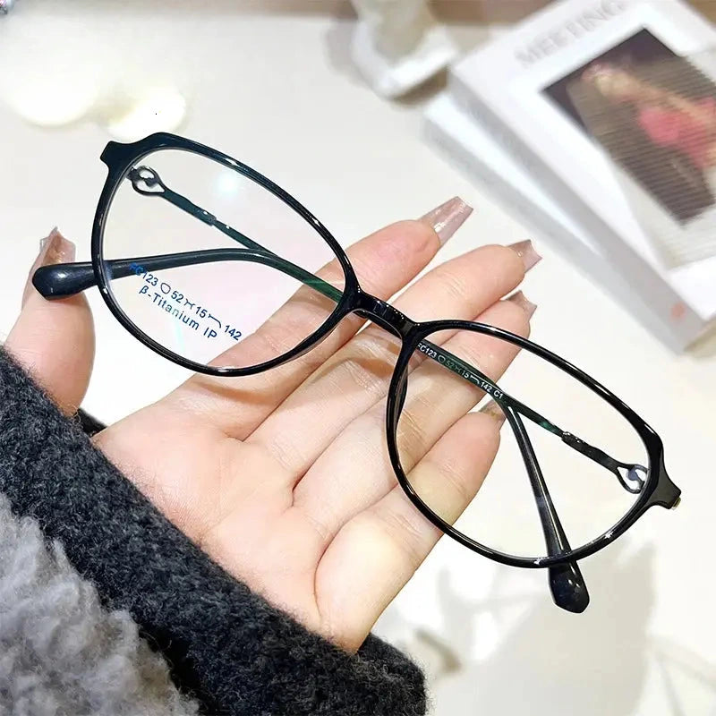 Women's Oval Full Rim TR90 Prescription Glasses 37123 — view 5 | Rx Spectacle
