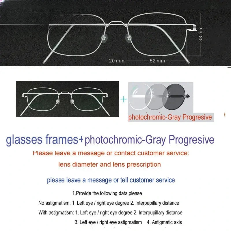 Unisex Oval Full Rim Stainless Steel Screwless Prescription Glasses 61425 — view 13 | Rx Spectacle