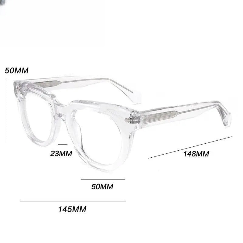 Unisex Square Full Rim Acetate Prescription Glasses Gxyj774 — view 8 | Rx Spectacle