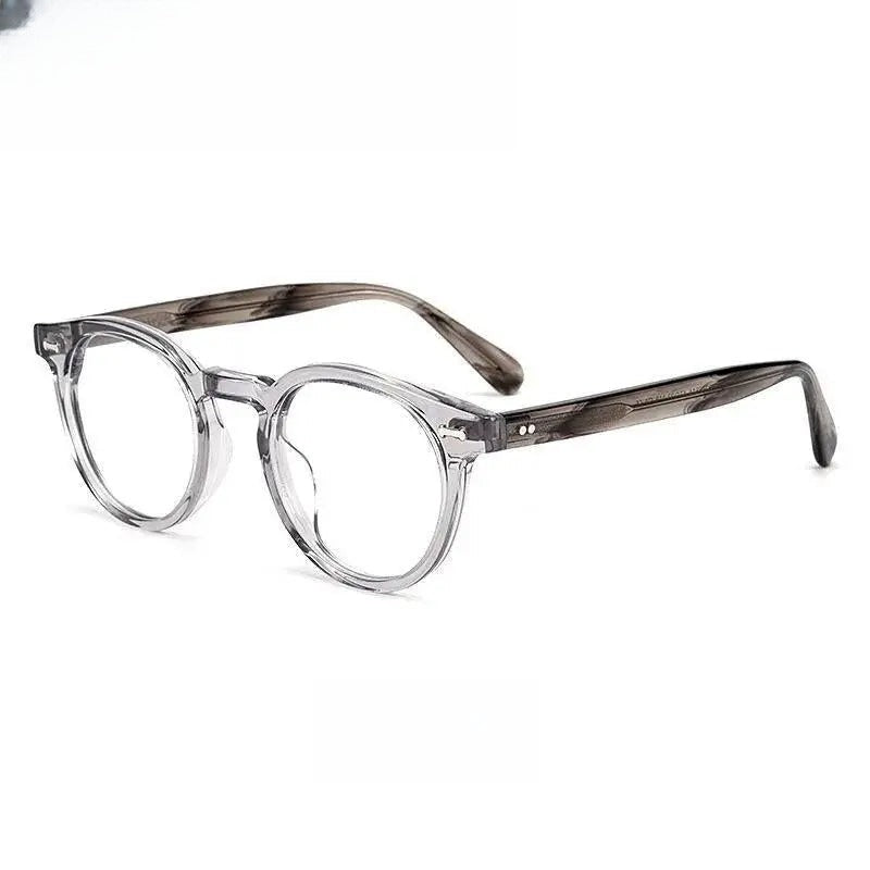 Unisex Round Full Rim Acetate Prescription Glasses Kbt9861 — view 1 | Rx Spectacle
