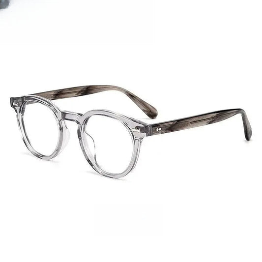 Unisex Round Full Rim Acetate Prescription Glasses Kbt9861 — view 1 | Rx Spectacle