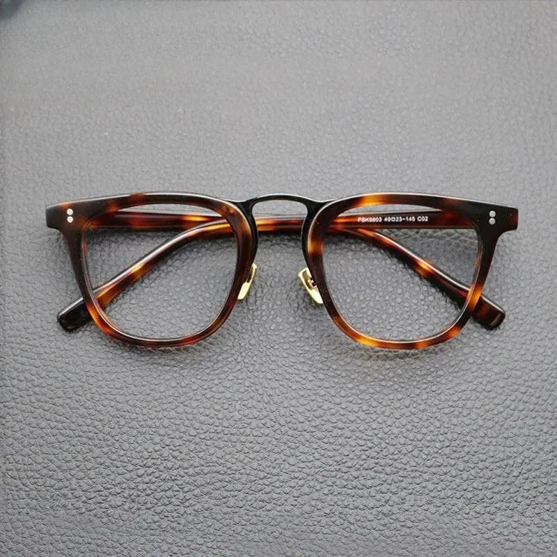 Unisex Oval Full Rim Acetate Prescription Glasses Gxyj843 — view 5 | Rx Spectacle