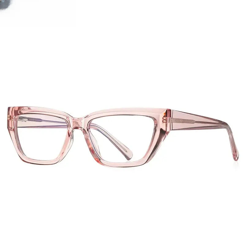 Unisex Cat Eye Full Rim Titanium Reading Glasses 2155 — view 10 | Rx Spectacle
