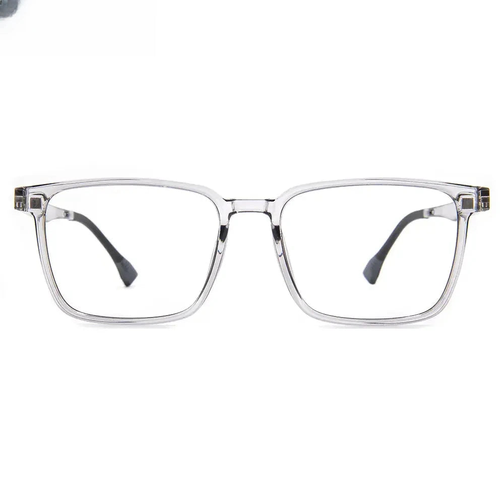 Men's Square Full Rim Titanium Oversized Reading Glasses 2191 — view 11 | Rx Spectacle