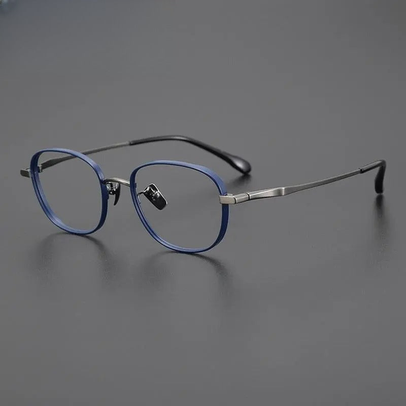 Unisex Square Full Rim Titanium Prescription Glasses Gxyj1025 — view 7 | Rx Spectacle