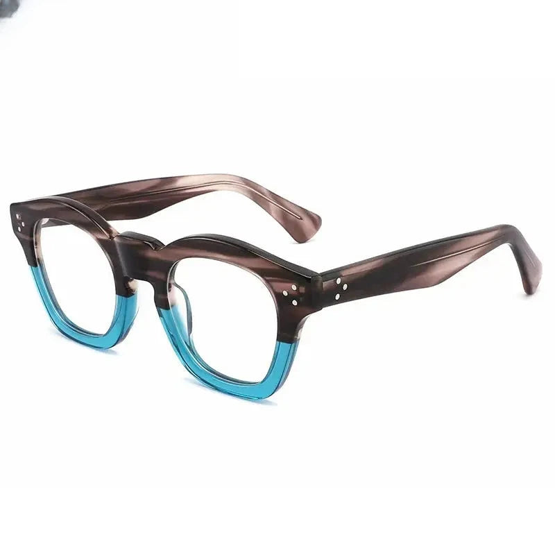 Unisex Square Full Rim Acetate Prescription Glasses Gxyj1480 — view 7 | Rx Spectacle