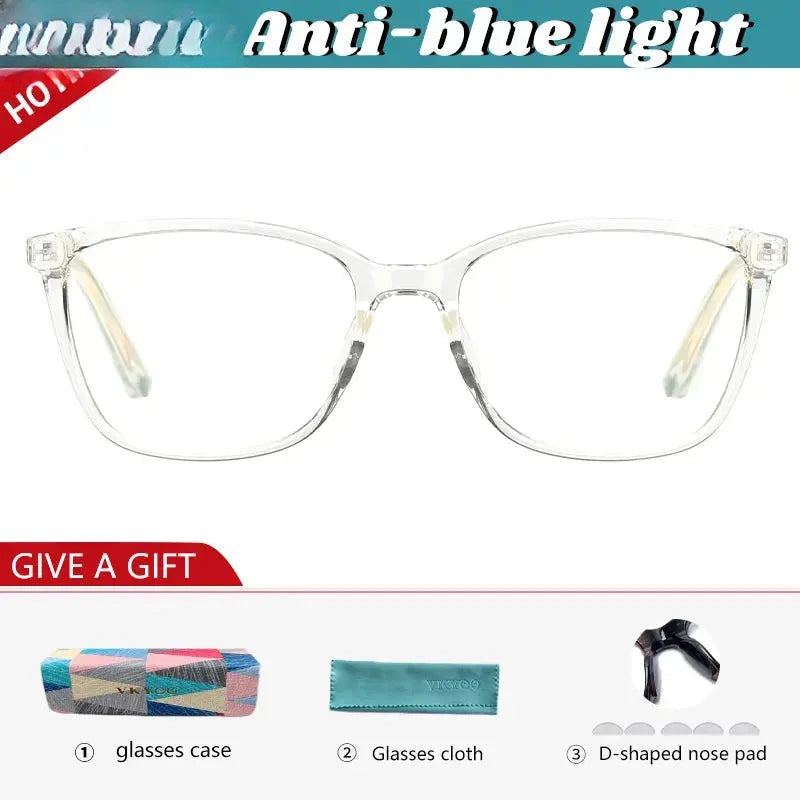 Women's Square Full Rim TR90 Reading Glasses 2057 — view 7 | Rx Spectacle