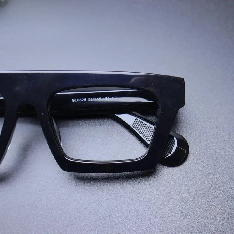 Unisex Square Full Rim Acetate Prescription Glasses Gxyj-1176 — view 4 | Rx Spectacle