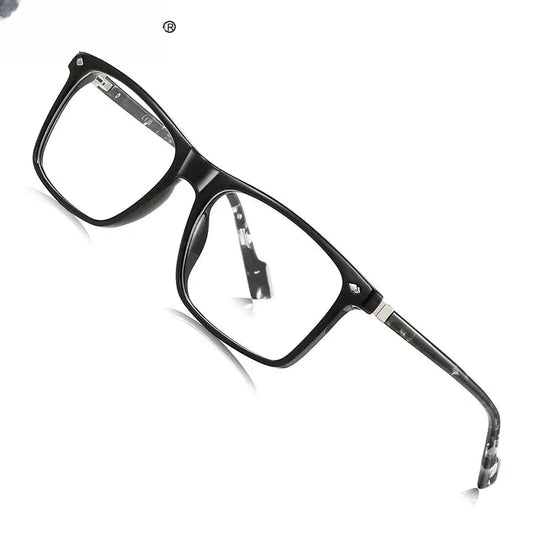 Men's Square Full Rim Titanium Reading Glasses 77218 — view 1 | Rx Spectacle