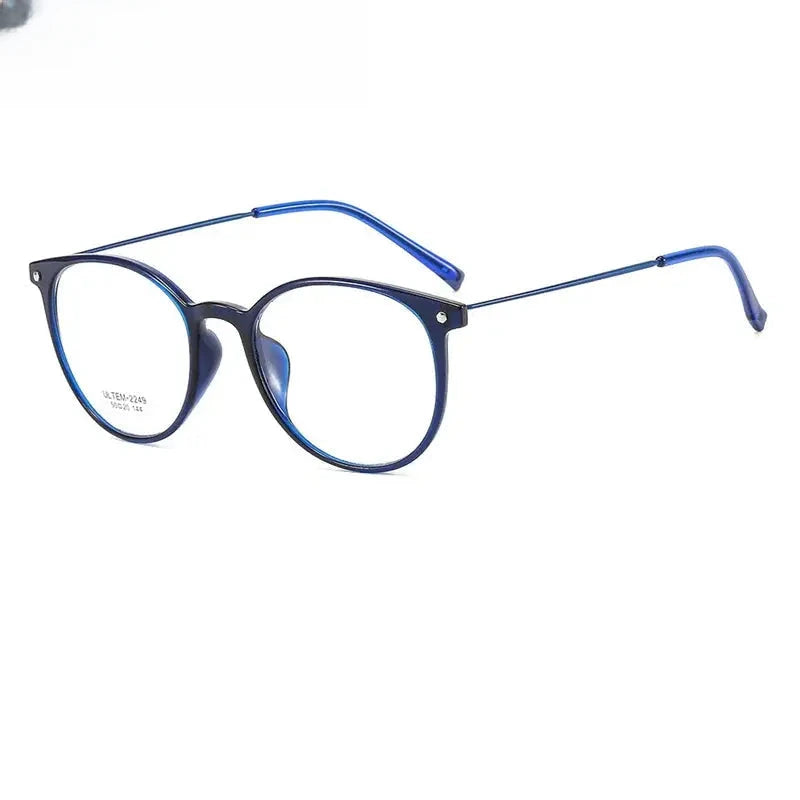 Women's Round Full Rim Alloy Prescription Glasses 32149 — view 1 | Rx Spectacle