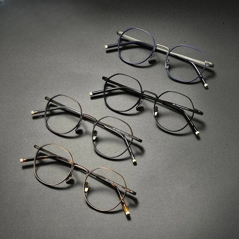 Unisex Irregular Full Rim Titanium Prescription Glasses Gxyj933 — view 6 | Rx Spectacle