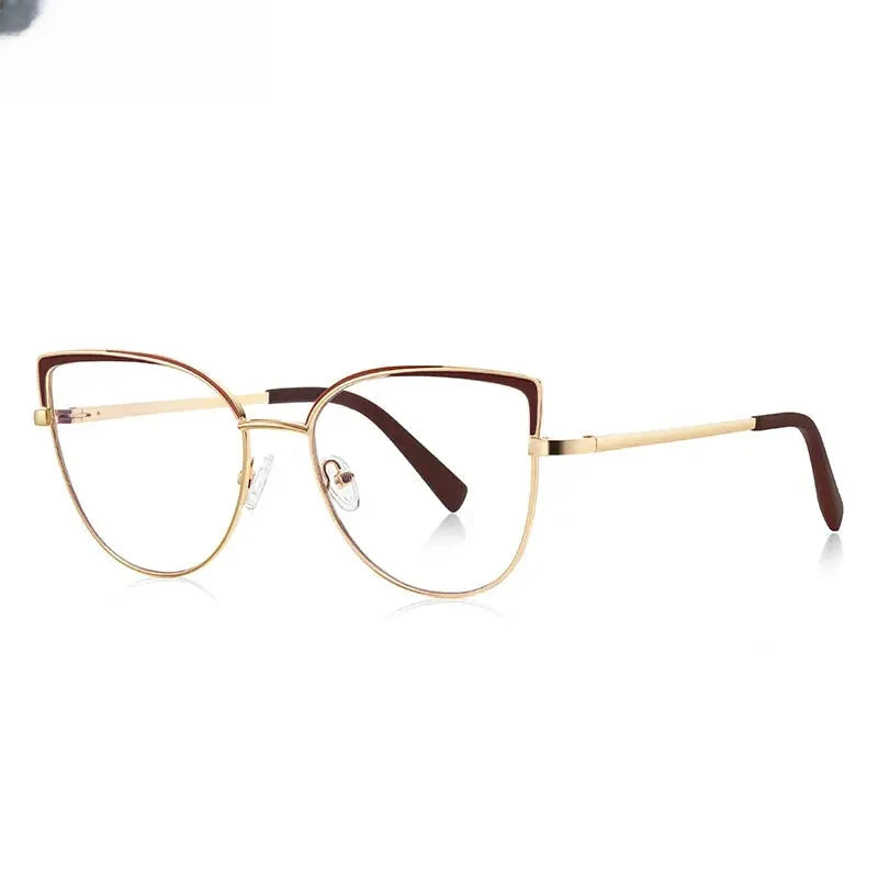 Women's Square Full Rim Alloy Reading Glasses 3103 — view 8 | Rx Spectacle
