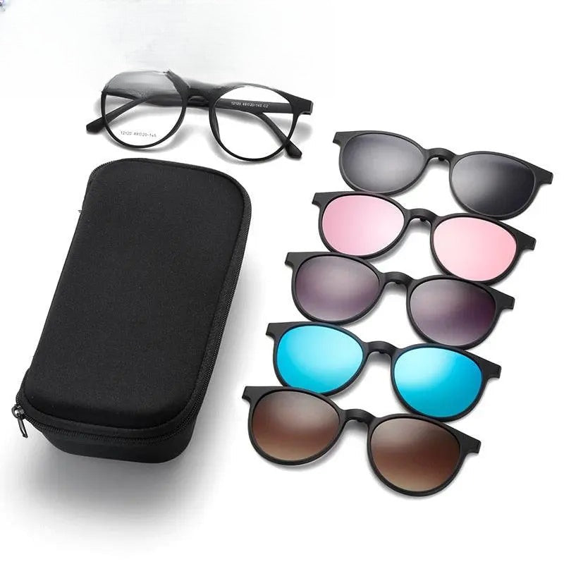 Unisex Full Rim Resin Clip-On Prescription Glasses 12120 — view 1 | Rx Spectacle