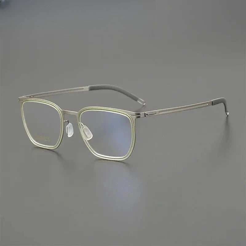 Women's Square Full Rim Titanium Prescription Glasses 88814 — view 1 | Rx Spectacle