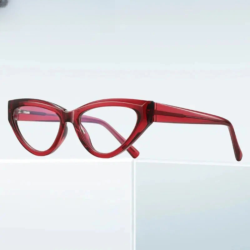 Women's Cat Eye Full Rim Titanium Prescription Glasses 312153 — view 2 | Rx Spectacle