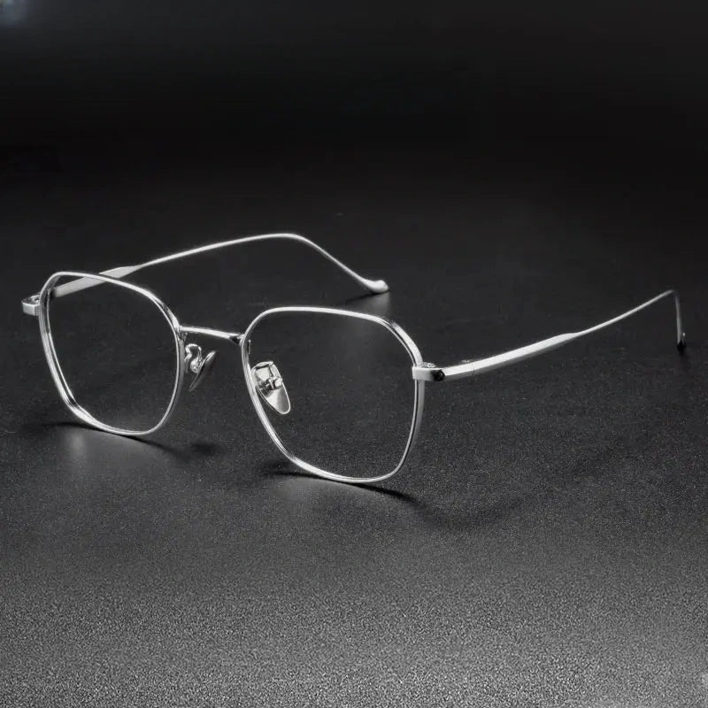 Women's Polygon Full Rim Titanium Prescription Glasses 369316 — view 8 | Rx Spectacle