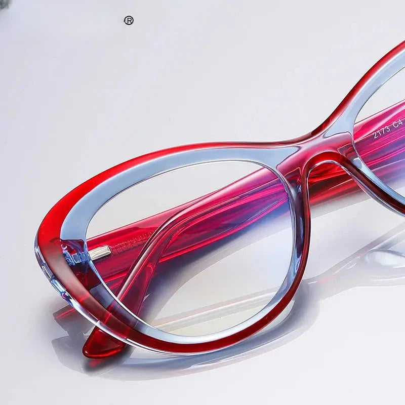 Women's Cat Eye Full Rim TR90 Reading Glasses 2173 — view 3 | Rx Spectacle