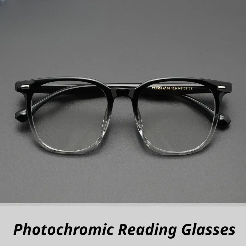Unisex Square Full Rim Titanium Reading Glasses G61351 — view 1 | Rx Spectacle