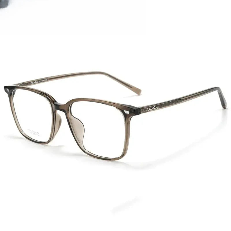 Unisex Square Full Rim Titanium Prescription Glasses 611038 — view 7 | Rx Spectacle