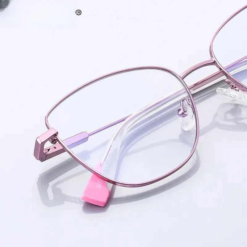 Women's Cat Eye Full Rim Alloy Reading Glasses 3032 — view 2 | Rx Spectacle