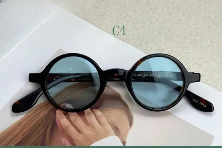 Unisex Round Full Rim Acetate Prescription Glasses 4225s — view 10 | Rx Spectacle