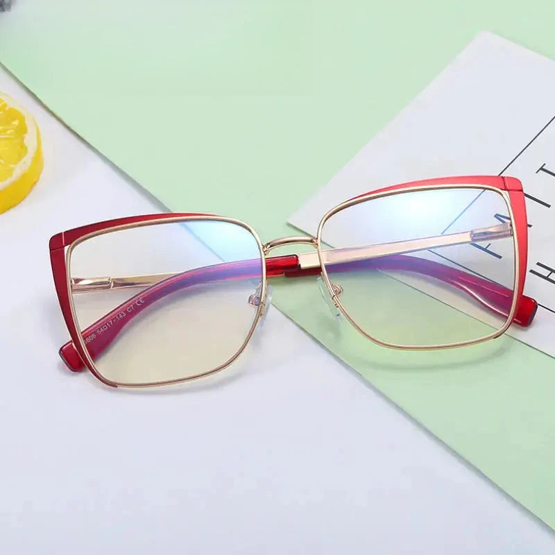 Women's Cat Eye Full Rim TR90 Prescription Glasses 795606 — view 1 | Rx Spectacle